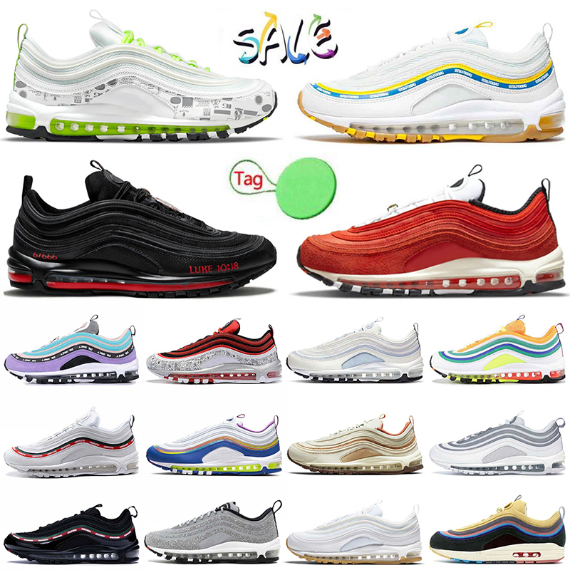 

2021 authentic 97s running shoes for womens mens Big Size 12 Have a Day Cork South Beach Sean Wotherspoon Stan MSCHF x INRI Jesus sports, D5 36-46 mschf x inri jesus