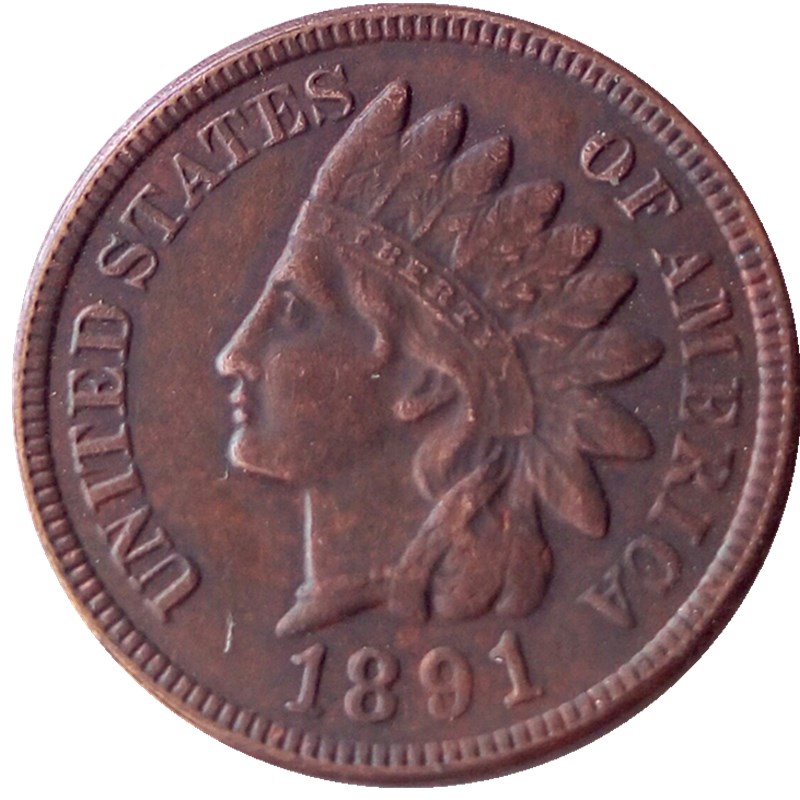 

US 1891-1895 Indian Head One Cent Craft opper Copy Pendant Accessories Coins