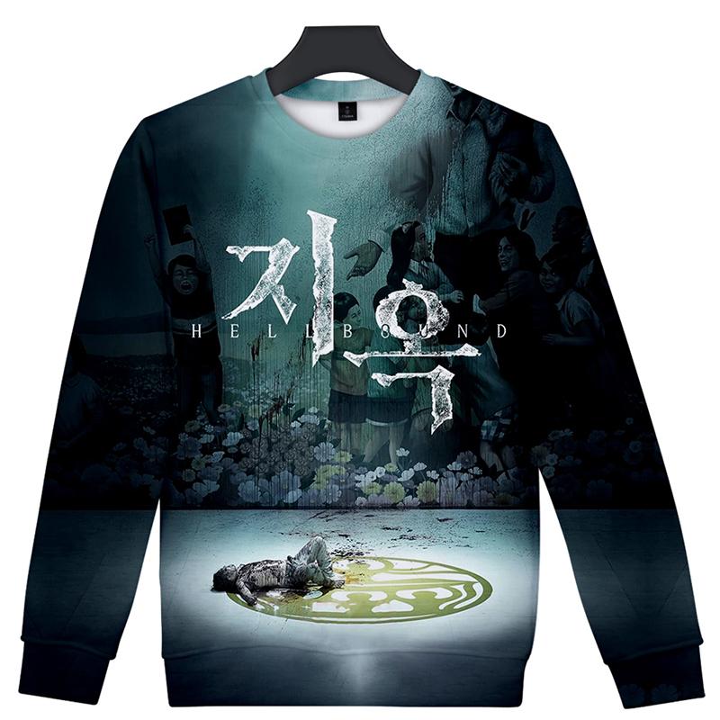 

Men's Hoodies & Sweatshirts Hellbound Korean TV Series 3d Pullover Fashion Men Women Capless Tops Long Sleeve Boys Girls Harajuku Hoodie