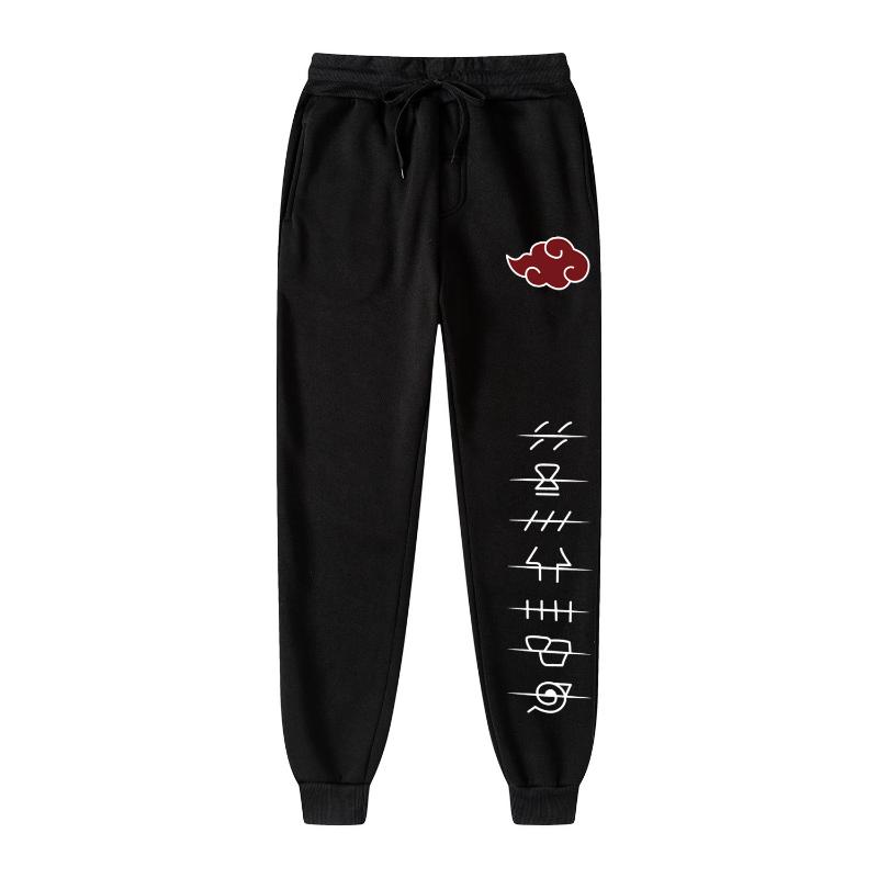 

Men's Pants 2021 Japanese Anime Print Sweatpants Streetwear Casual Men And Women's, Black
