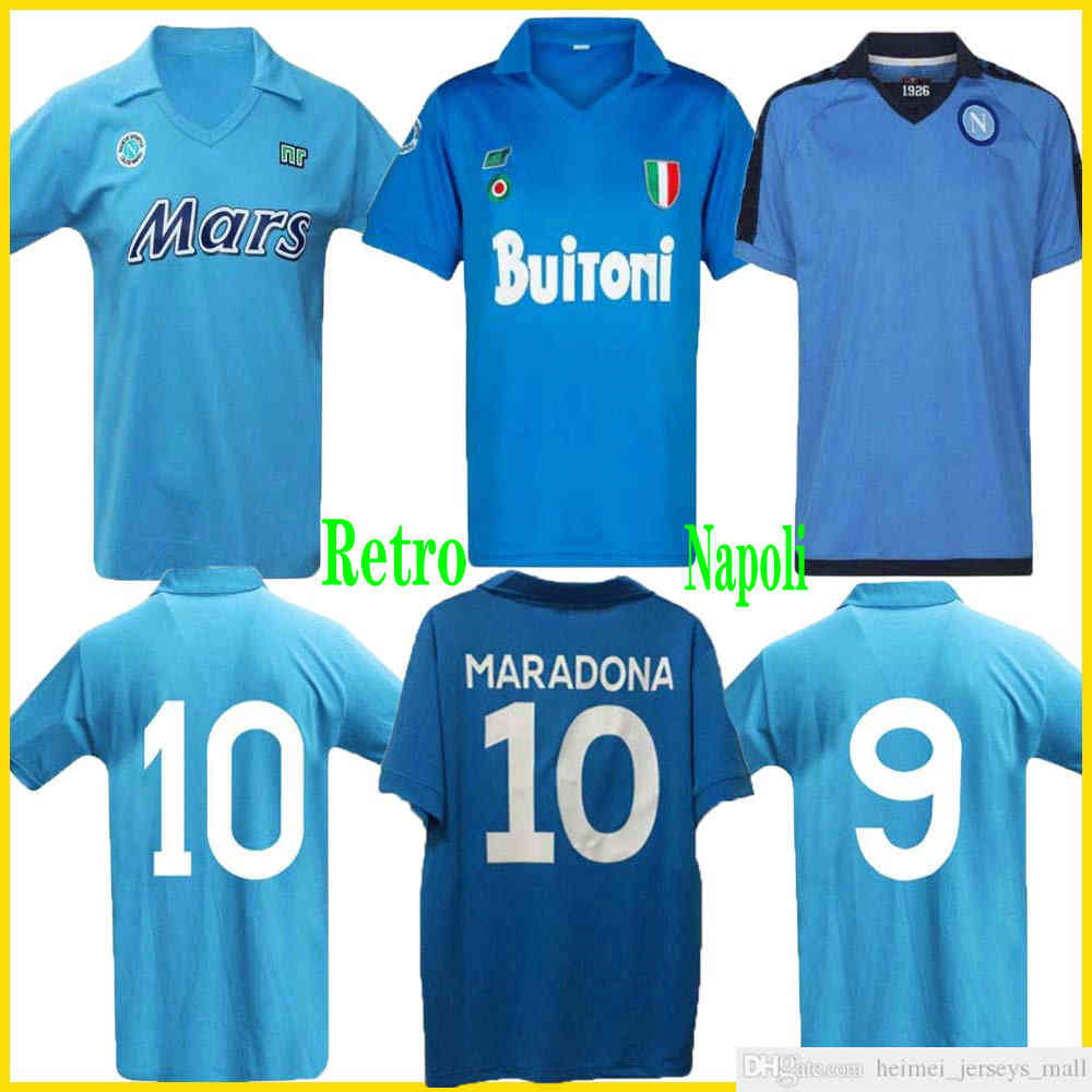 

1997 1998 Napoli Retro Soccer Jersey Coppa Italia SSC Maradona Vintage Calcio 82 83 93 Napoli Retro Classic 1991 Neapoli ZLOA Football Shirt, 87/88