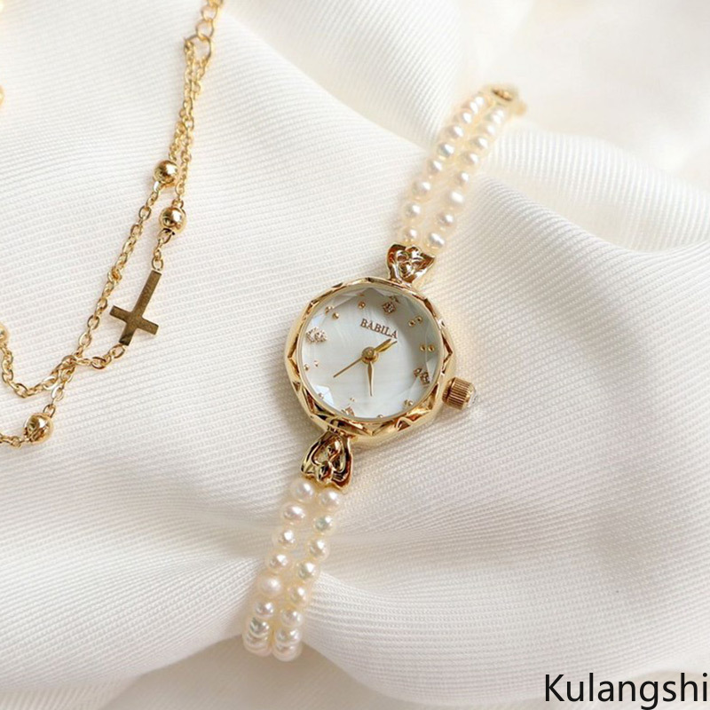 

Natural Freshwater Pearl Watch Women Bracelet Quartz Watches High-end Fashion Women's Wristwatch Gift Box 6279, Slivery;brown