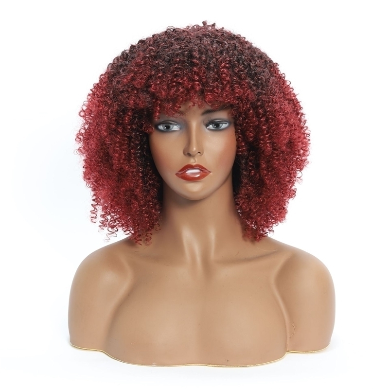 

fiber Wig mechanism chemical Jerry curry explosion short curly Bobo bangs headgear, 1b/99j