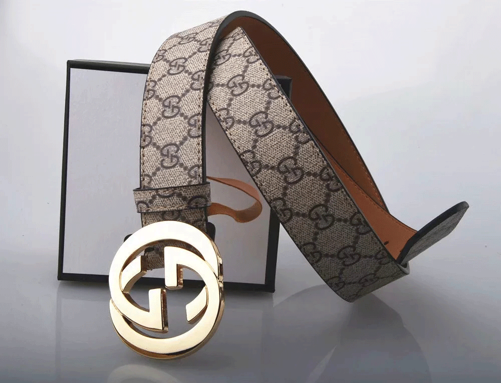 

Luxury designer Belt G Buckle Fashion Genuine Leather Women Belts For men Letter Double Big gold classical 586, No box