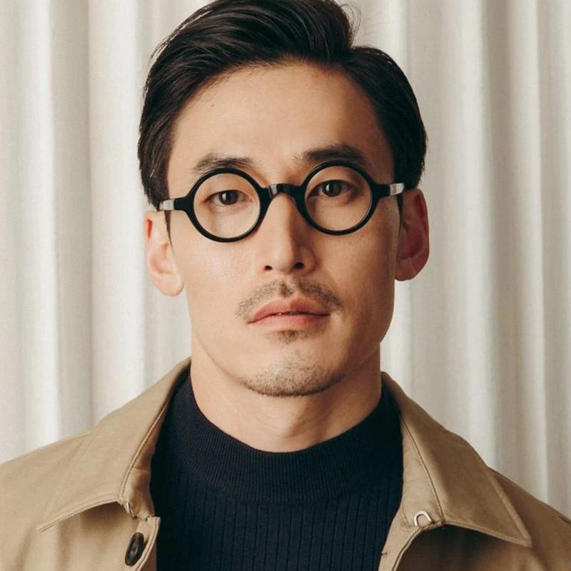 

Fashion Sunglasses Frames Acetate Transparent Glasses Frame Men Handmade Round Depp Eyeglass Designer Brand Women Myopia Tag Eyewear