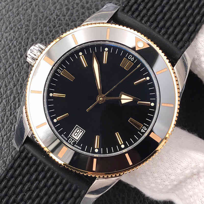 

mechanical Black Gold Rubber Sport automatic movement watches mens ladies watches Dive 46mm Mens Designer Watch Man Watches Men Wristwatches, Not ship