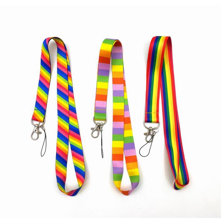 

Rainbow Phone key chain Neck Strap Keys Camera ID Card Lanyard
