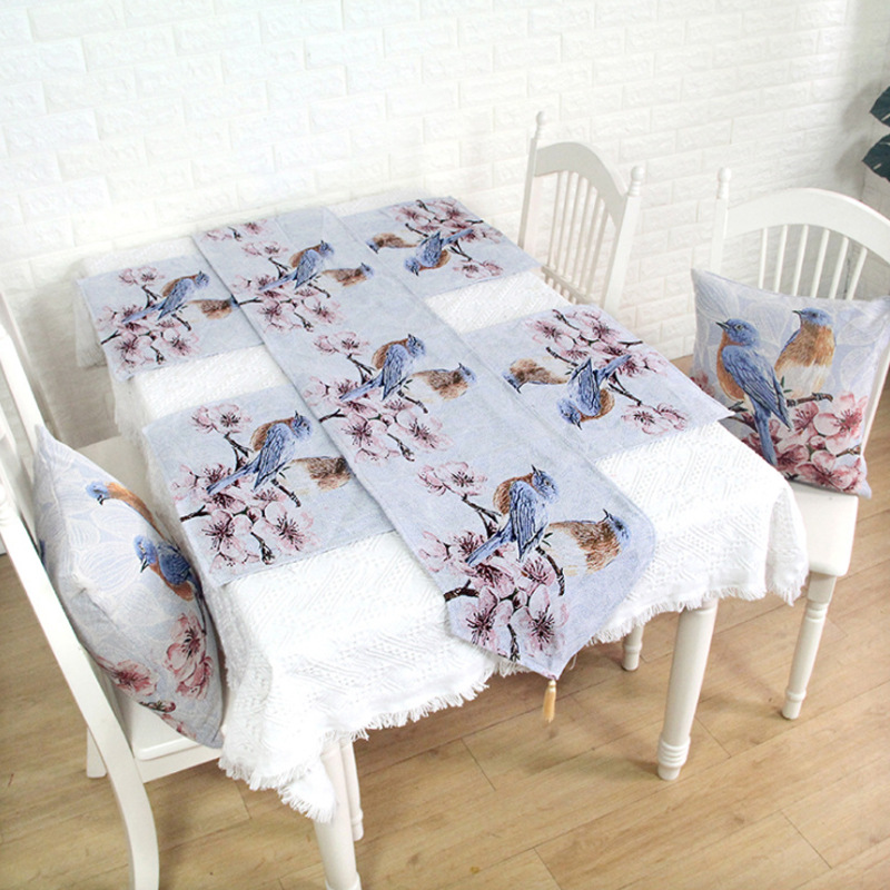 

fruit pattern table runner, high-quality home decoration, beautiful and durable, easy to organize