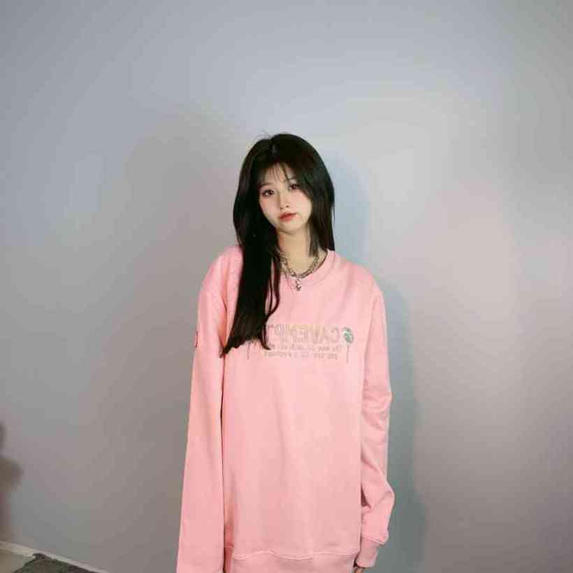 

22SS Pink Balloon Pure Cotton Oversized Cavempt Hoodies Men Women Streetwear Autumn Winter Harajuku Haikyuu