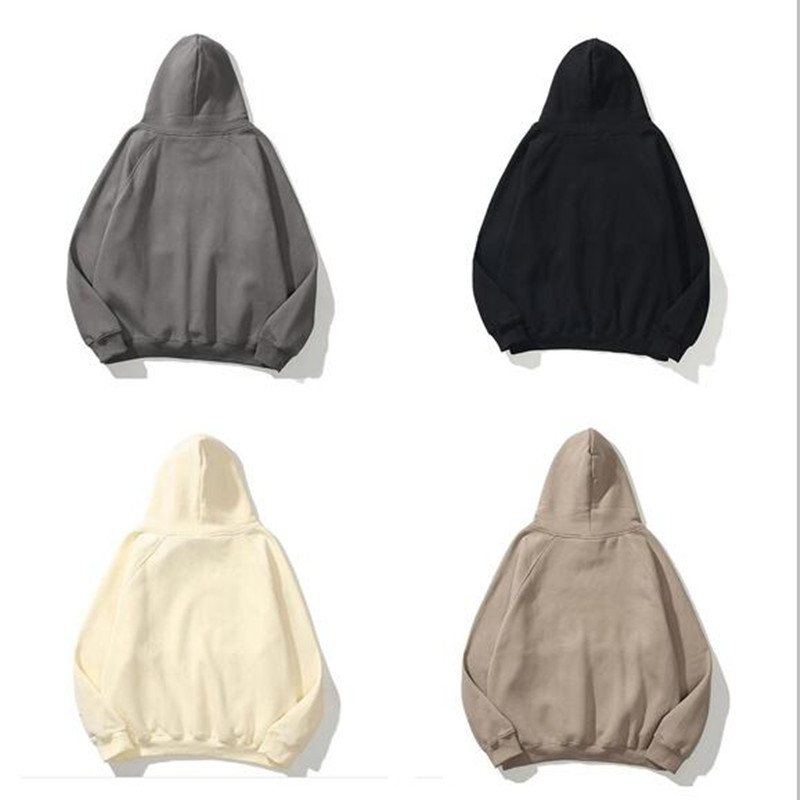 

2021 Warm Hooded Hoodies Mens Womens Fashion Streetwear Pullover Sweatshirts Loose Lovers Tops Clothing, Black