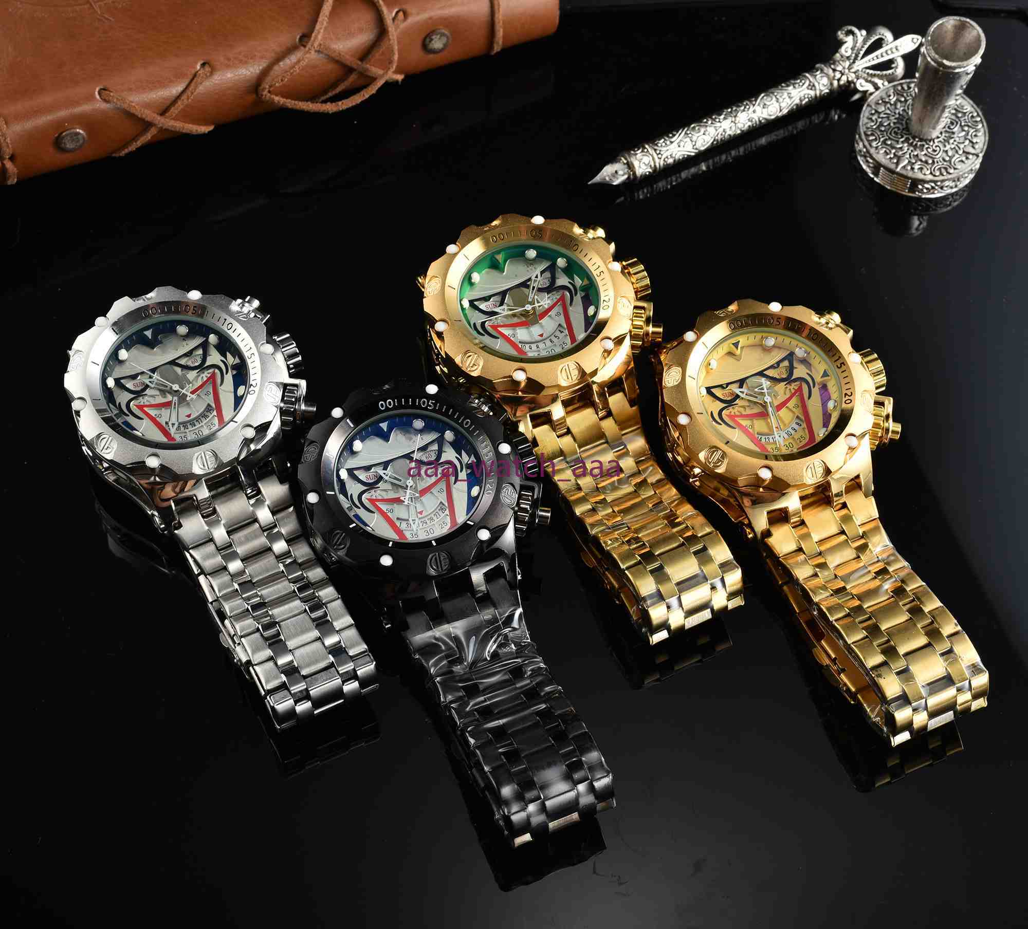 

sale casual outdoor sports quartz calendar men's watch DZ7333 compass personality large dial steel belt watches