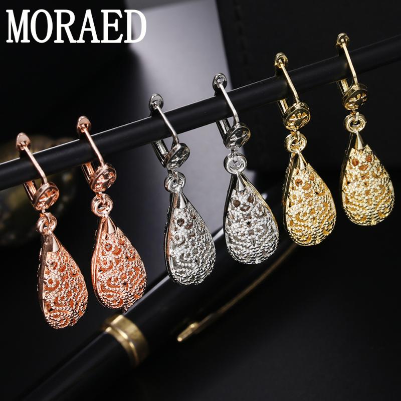

Dangle & Chandelier High Quality 925 Silver/Rose Gold/Gold Fashion Water Drop Earrings For Women Glamour Jewelry Gift