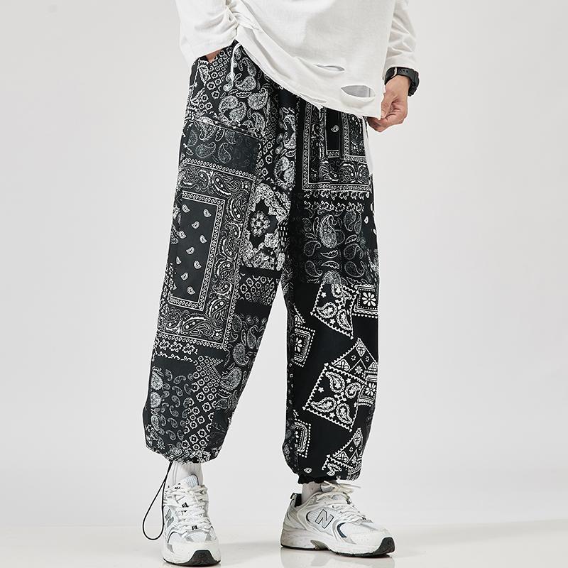 

Men's Pants 2021 Harem Fashion Jogger Sweatpants Korean Man Loose Oversized Trousers Funny Streetwear Male Casual 5XL, Black