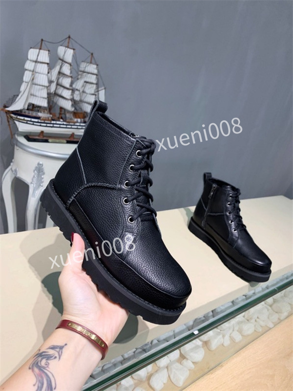 

2022 ankle boots Women Shoes Winter Boot Ladies Cowhide Leather High Top Womens Flat Martin Booties shoe rx211014, 02