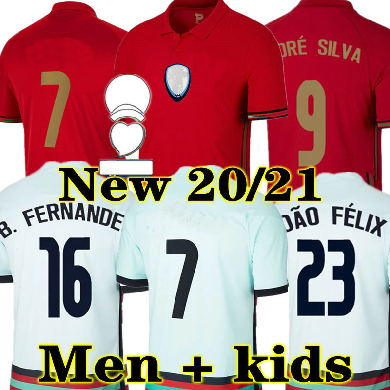 

JOAO FELIX 21 22 soccer jersey RONALDO 2021 2022 DIOGO ANDRE SILVA Portugal Bernardo FERNANDES Camisa de futebol men kids kit football shirts PIZZI FIGO RUI COSTA, 20 21 home