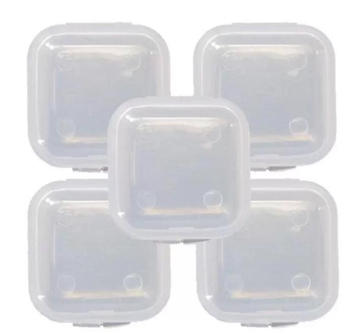 5/10/50PCS Jewelry Hook Earplugs Storage Box Container Organizer Clear Kits 