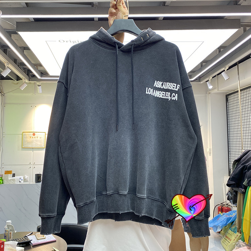 

2021 Fleece Hoodie Men Women Good Quality Washed Foam Print Sweatshirts High Street Pullover