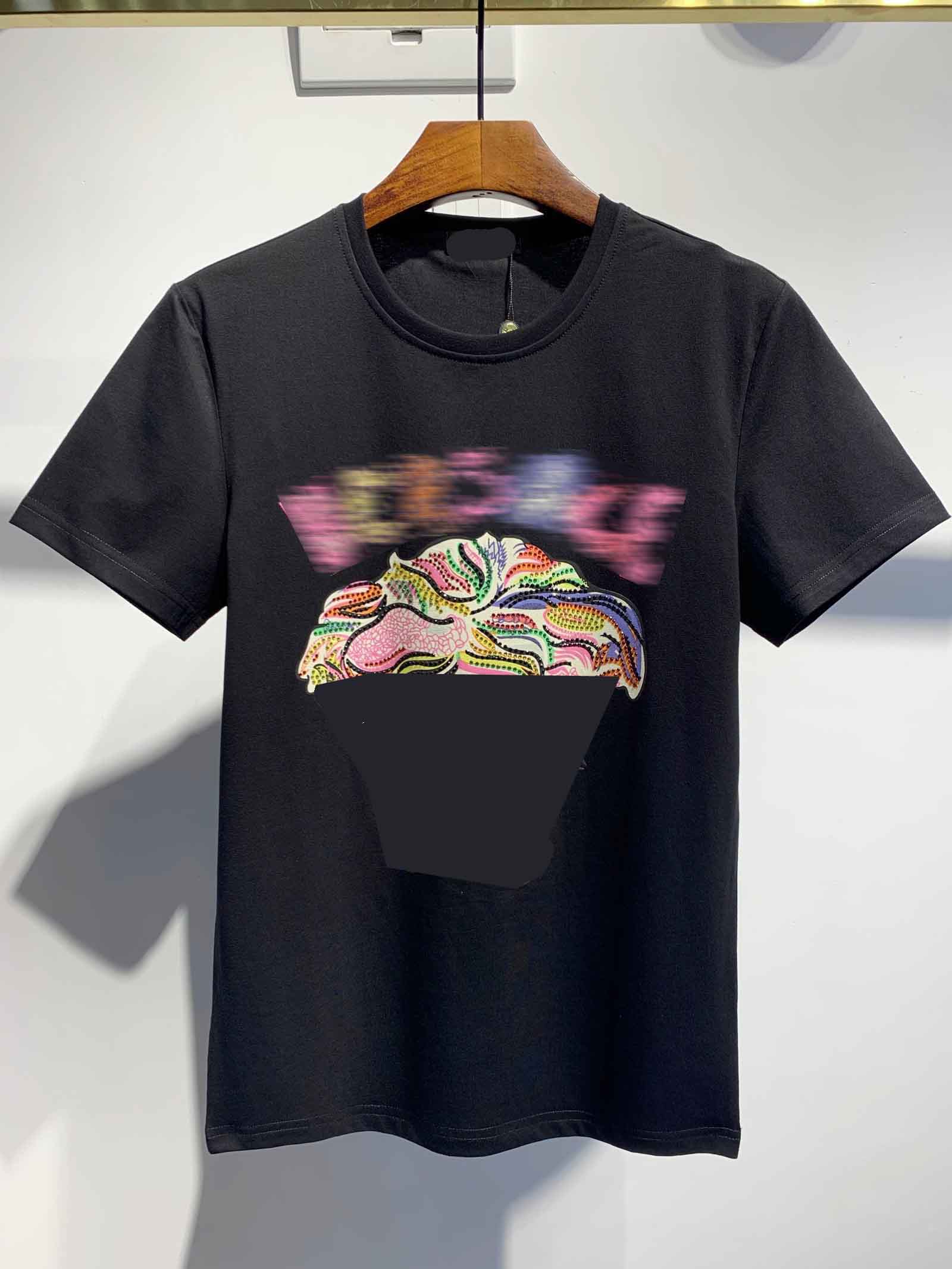 

21SS Men's Women's Summer Street T-shirt Fashion Designer Letter Print Short Sleeve Casual Pure Color T-shirt T-shirt