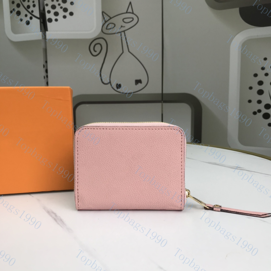 

Wholesale 12 cm Short Wallet Classic Women CanvasWallet purse tote bag include box dust bags and card M80408, Red;black