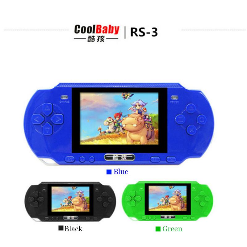 

Portable Game Players Coolboy Consoles RS-3 Children's Handheld 16 Bit And MD 8BIT Color Tetris Oyun Konsolu Juegos Kid Games