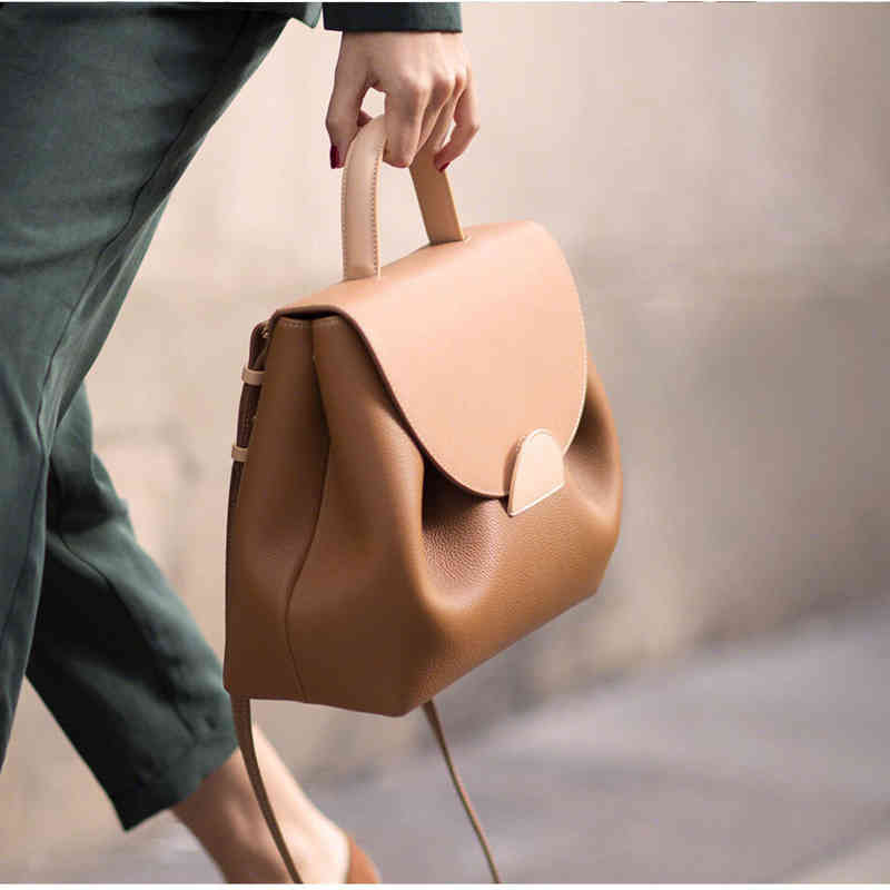 

totes bags Polene French Niche Brand New Light Luxury Foreign Style High-grade Large Bag Slanting Leather Handbag 4GGY, Virtual options do not place an order