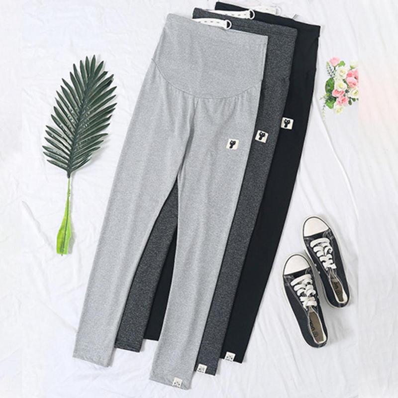 

Women's Pants & Capris Maternity Women Solid Long Cat Sign Loose Adjustable Leggings Pregnancy Trousers Ropa Embarazada, Black;white