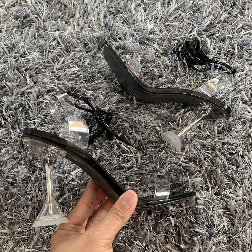 

Summer PVC Transparent Ankle Cross Strap High Heels Shoes Women Sandals Peep Toe Sexy Party Female Ladies Shoes Woman Sandalias ERGT34Y4JW, Jbg-jcd nude