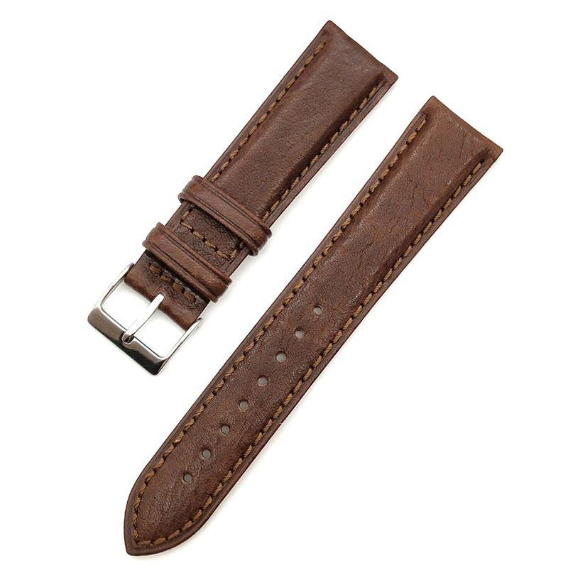 

Watch Bands Cow Leather Watchband Coffee Brown Black Retro Strap Belt 18mm 20mm 22mm Wristband Accessories