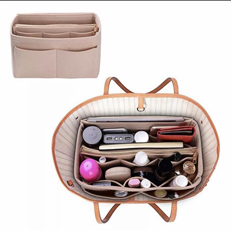 

Bag Designer For Closure No Luxury Inserts Purses Organizers Classic Styles Jratq, Beige