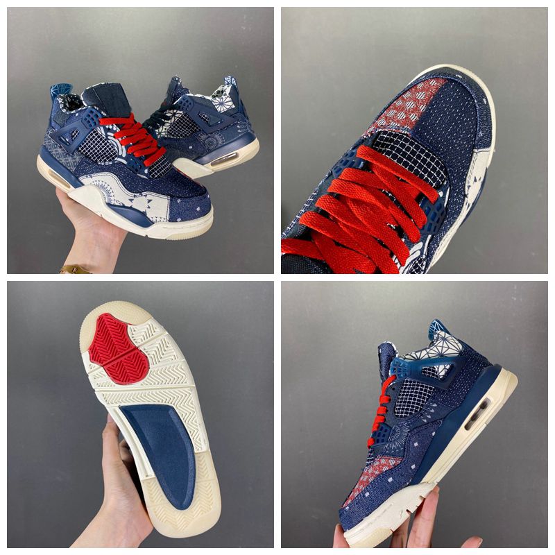 

Jumpman 4 4s Mens Casual Shoes White Oreo University Blue Sail Black Cat Guava Ice UNC Obsidian Twist Retro SE Deep Ocean Men Women Sneakerrs Flight Trainers Size 36-45