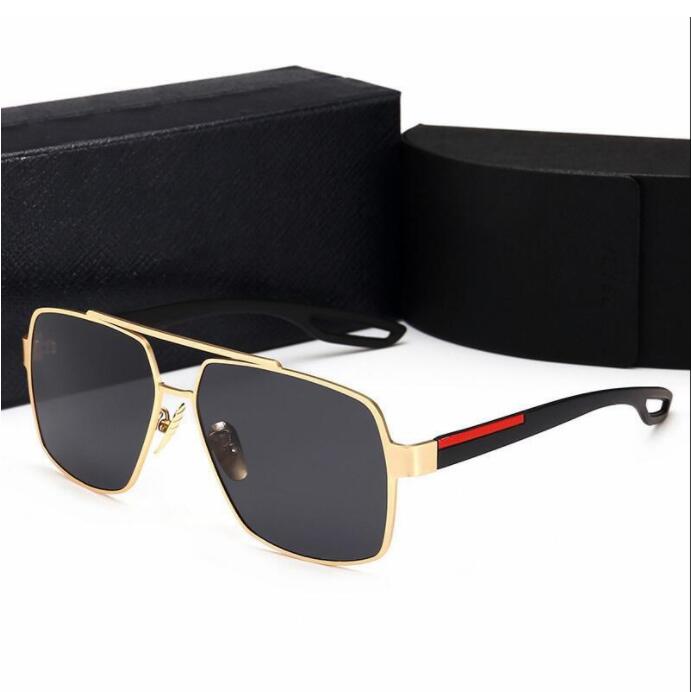 

Retro Polarized Luxury Mens Designer Sunglasses Rimless Gold Plated Square Frame Brand Sun Glasses Fashion Eyewear With Case, White;black