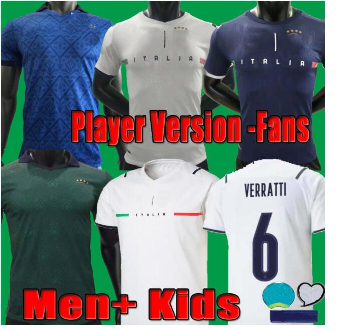 

2021 2022 Italie ItaLY Player version soccer Jersey 20 21 22 Italia goalkeeper Men + Kids Fans CHIELLINI EL SHAARAWY BONUCCI INSIGNE BERNARD, Black;yellow