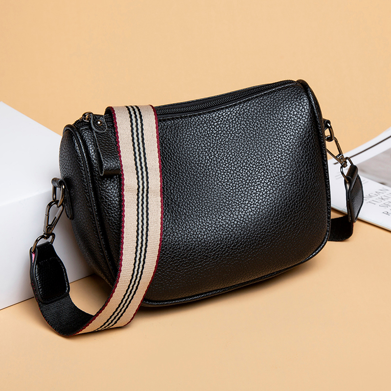 

Designer Bags High Quality PU Leather Ladies Shoulder Bagss Fashion New Style ms Handbags Solid Color Women's Messenger Bags Shell Bag, Black
