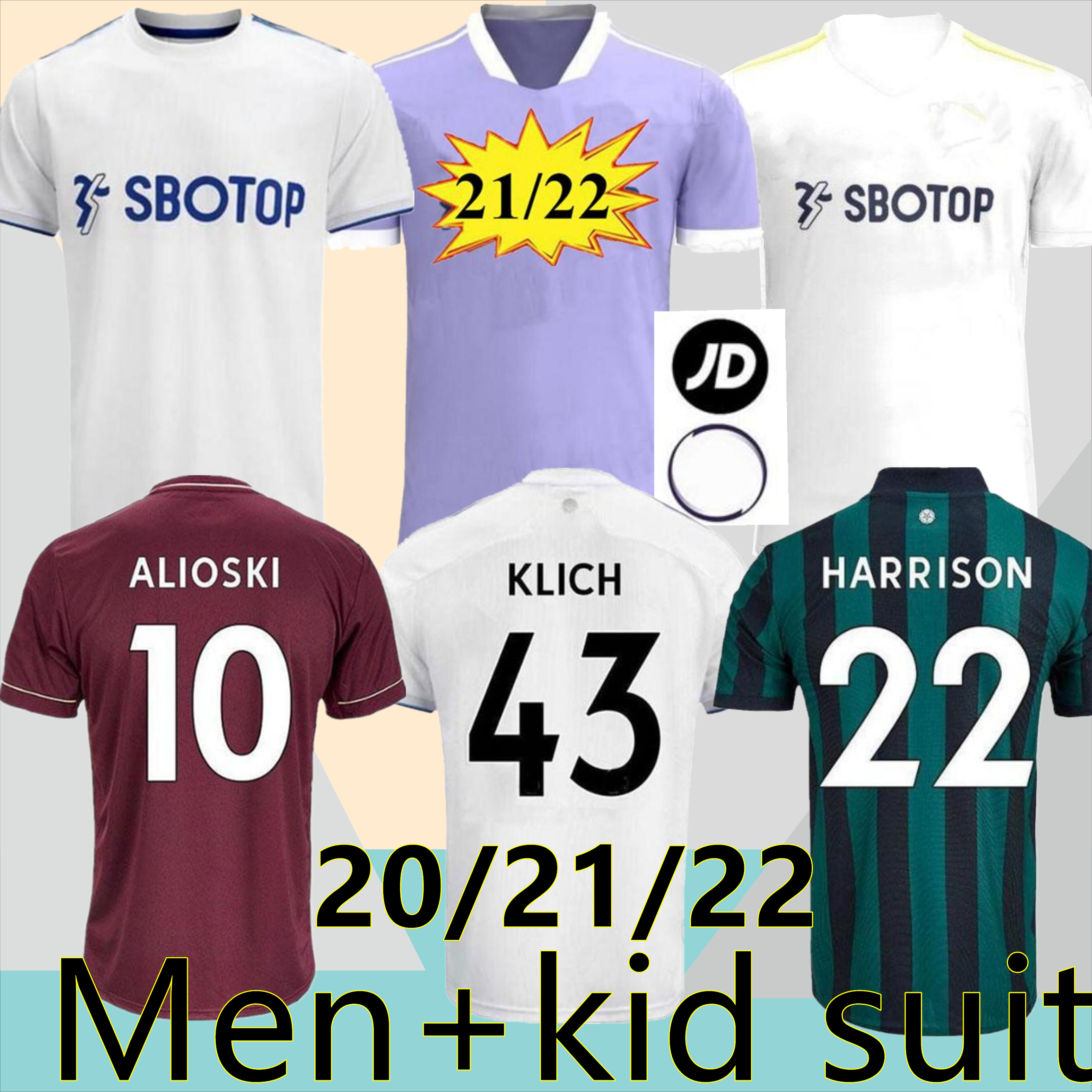 

2022 Leeds soccer jersey United 20 21 T ROBERTS HARRISON HERNANDEZ COSTA BAMFORD ALIOSKI CLARKE 2021 football shirt uniforms Men Kids kit, Black;yellow