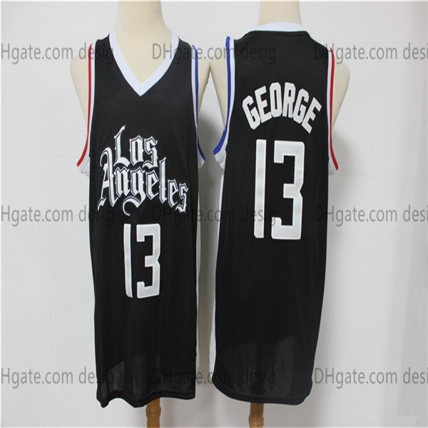 

Men LA Clippers Black 2021 Paul George Swingman Basketball Jersey City Edition