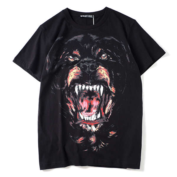 

Mens T Shirts Summer t-shirt cute dog Printing cotton shirt Hip Hop Fashion Men Women Short Sleeve Tees Plus Size -XXL multiple choices cool pattern motorcycle t-shirt, T1-black