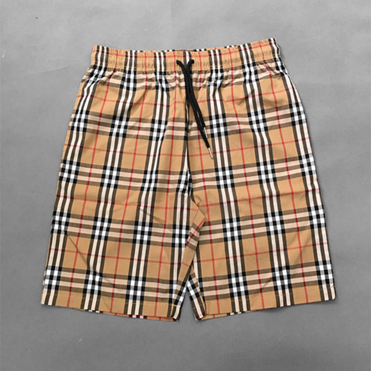 

2021 Summer Luxury Designer Shorts Two-piece Casual Striped Plaid Short Sleeve Shirt for Men and Women, White;black