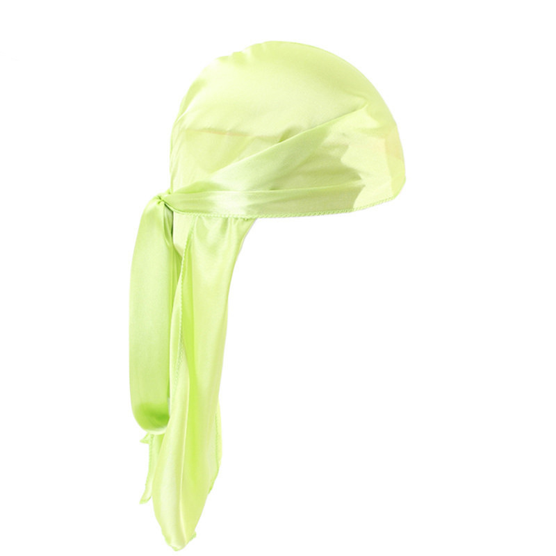

Silk Long Tail Scarf Cap Men'S Satin Durags Bandanna Turban Wigs Men Silky Durag Headwear Pirate Hat 13 Colors Oxbcn 287 Q2, Multi