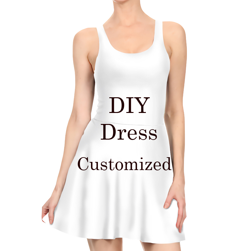 

CLOOCL Sexy Women Dresses 3D Print DIY Customize Personalized Design Pleated Dress Own Image/Photo/Star/Singer/Anime Ladies Casual Outfits