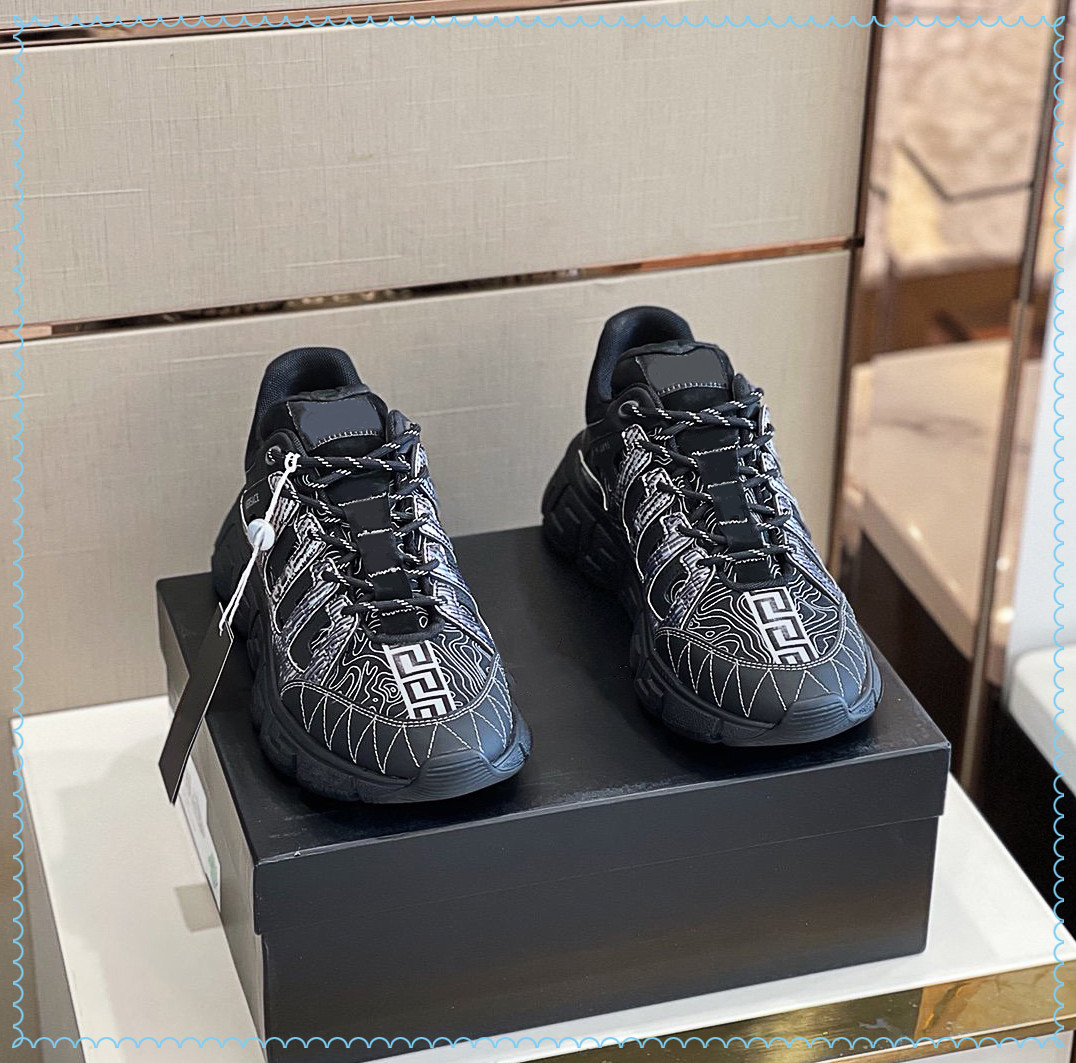 

2021S Dating artifact for Mens designer luxury shoes Casual sneakers Discrete coordinate print on upper of Milan size38-46, As picture 5
