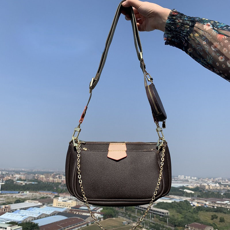 

3 pcs purse bags fashion Women favorite multi pochette accessories handbag messenger bag flower shoulder crossbody bag ladies purses