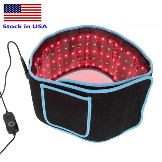 

Stock USA SlimmingWaist Belts Red Light Infrared Therapy Belt Pain Relief LLLT Lipolysis Body Shaping Sculpting 660nm 850nm Lipo Laser