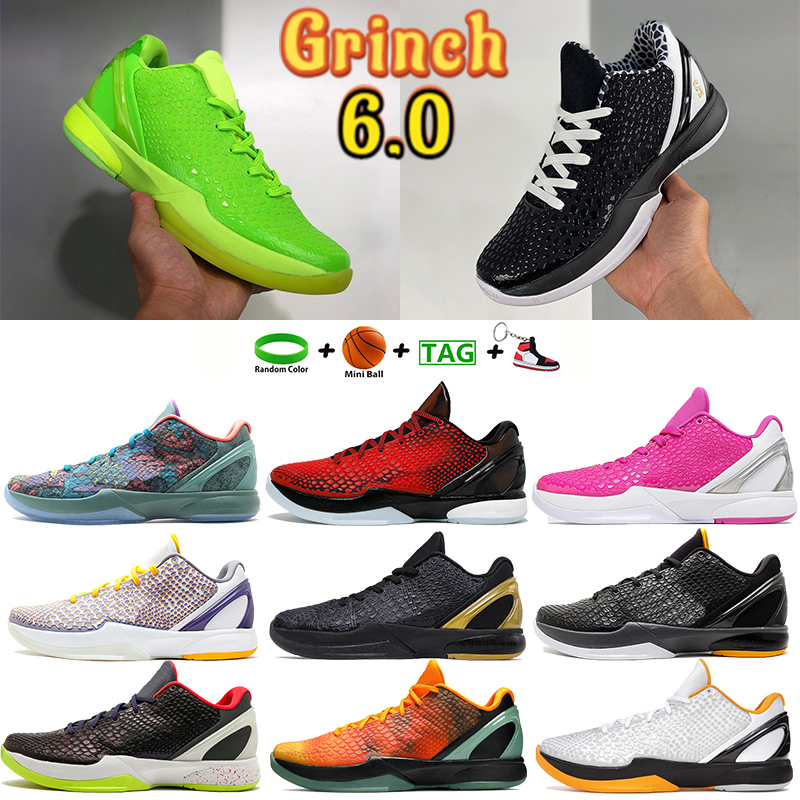 

Newest Grinch 6.0 men basketball shoes Challenge Red Prelude Orange County Think Pink Black Del Sol BHM 3D Chaos Sports sneakers, Bubble wrap packaging