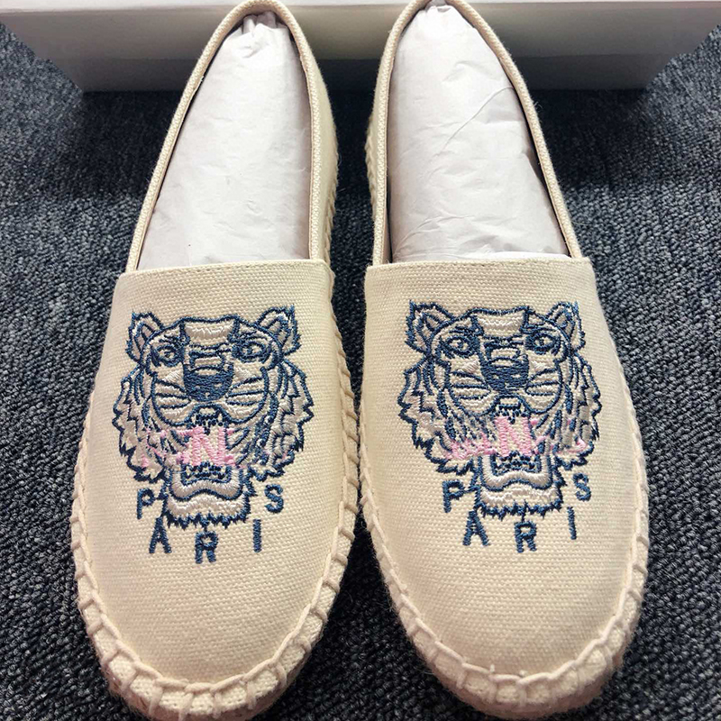 

Women Espadrilles Designer shoes Men Loafers Casual sneakers Fashion Embroidery Tiger Stretch Flat Printing Slip-On Platform Shoe 303, Sock