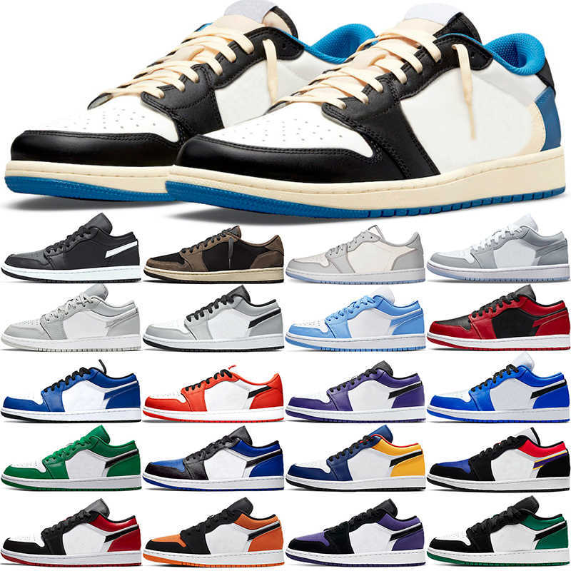 

Basketball Shoes Jumpman 1 Low Men Women 1s Mocha Obsidian UNC Bred Toe Black Varsity Red Game Royal Court Purple Mens Trainers Sneakers, #16 laser blue 36-45
