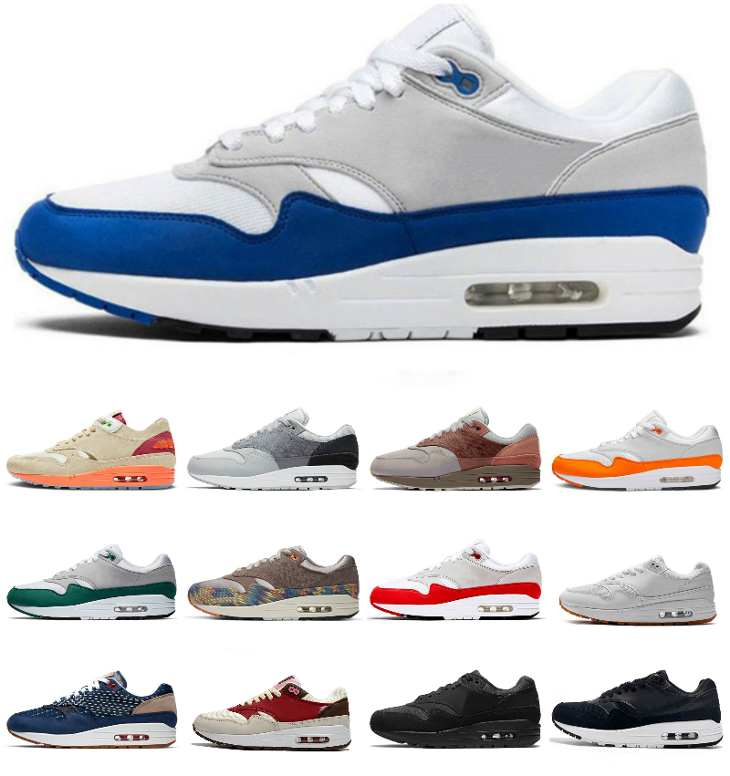 

Top Quality 2021 Mens Running Shoes Max 1 Clot Kiss of Death Women Sneakers London Amsterdam Denham N7 Taupe Haze Evergreen Aura OG Anniversary Sports Trainers, Box