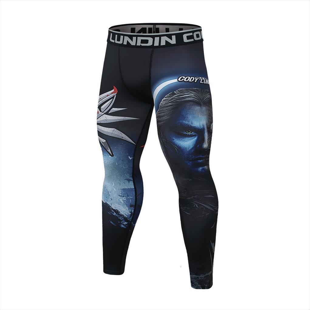 

3d printed joggers compression tights women pants sweat skinny legging trousers male quick dry sports fitness, Black