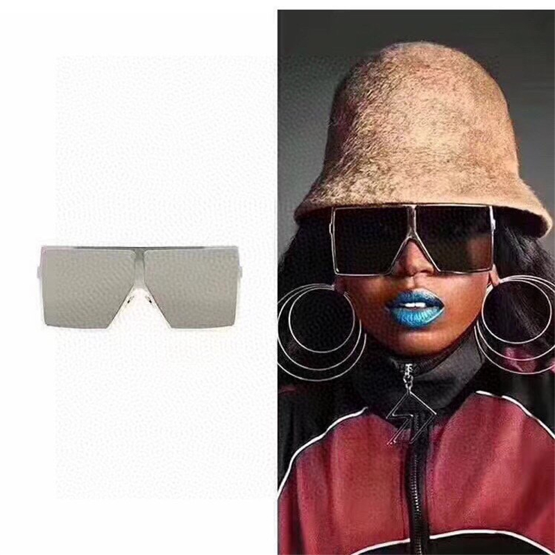 

New High Quality fashion Big Square metal Frame mirror sunglasses women sun glasses SL182 with original case occhiali gafas de sol hombre UV Protection Lens Sunglass