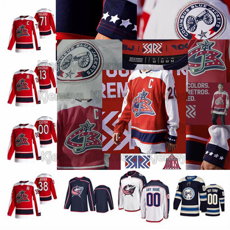 

Cam Atkinson Columbus Blue Jackets 2021 Reverse Retro Foligno Seth Jones Max Domi Patrik Laine Zotto Werenski Korpisalo Jack Roslovic Jersey, 2020 all star grey youth s-xl