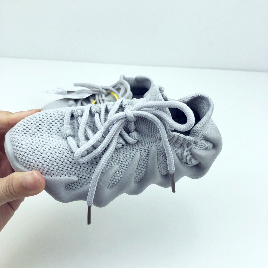 

2021 Children Fashion Designer Shoes Boys Girls Cloud White Sneakers Toddler Little Big Kid Brand Trainers Dark Slate knit sports, Color 1